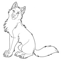 Desenho de Lobo bonito para colorir