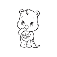 Desenho de Ursinho do Meu Coração baby para colorir