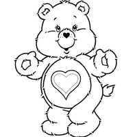 Desenho de Ursinho do Meu Coração para colorir