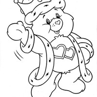 Desenho de Ursinho do Meu Coração rei para colorir