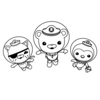Desenho de Personagens dos Octonautas para colorir