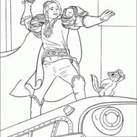 Desenho de Príncipe guerreiro da Disney para colorir