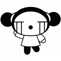 Desenho de Pucca chorando para colorir