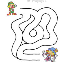 Desenho de Jogo do labirinto - Patati Patatá para colorir