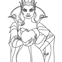 Desenho de Rainha Narissa para colorir