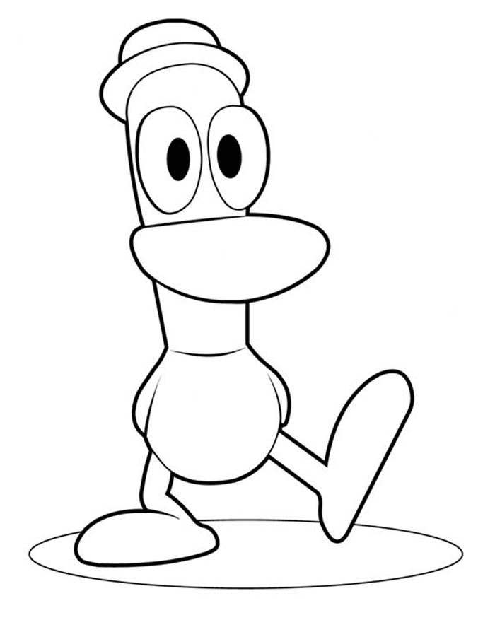 Desenho de Pato amigo do Pocoyo para colorir - Tudodesenhos