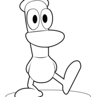Desenho de Pato amigo do Pocoyo para colorir