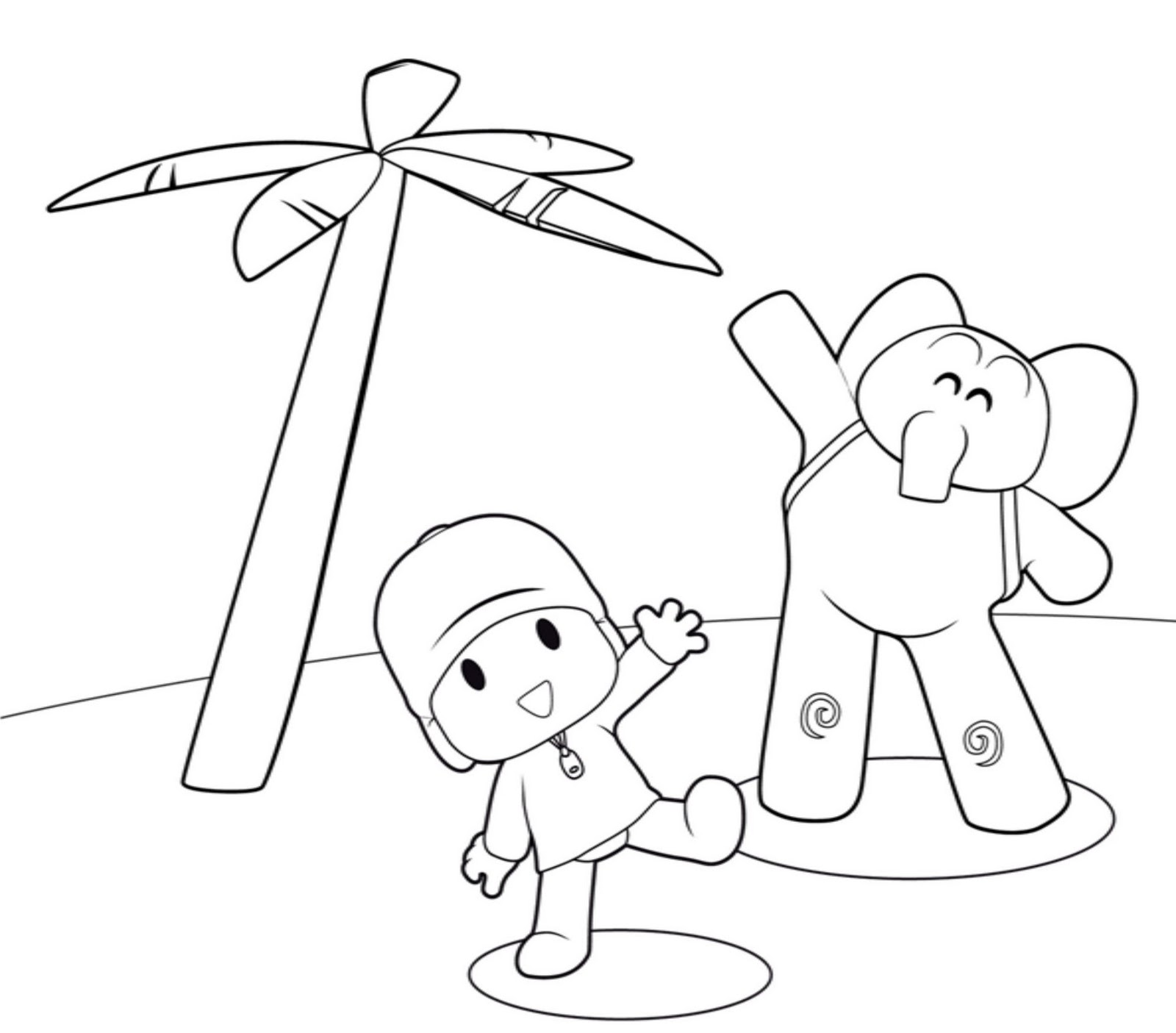 Desenho de Pato amigo do Pocoyo para colorir - Tudodesenhos