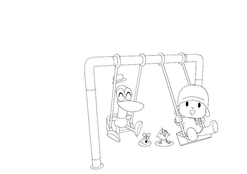 Desenho de Pato amigo do Pocoyo para colorir - Tudodesenhos