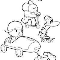 Desenho de Pato amigo do Pocoyo para colorir - Tudodesenhos