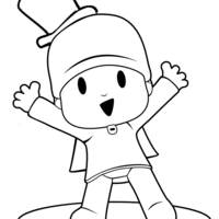 Desenho de Pocoyo mágico para colorir