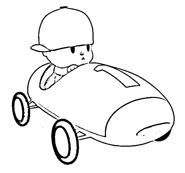 Corrida de carros para colorir - Imprimir Desenhos