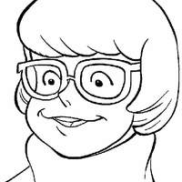 Desenho de Óculos da Velma para colorir
