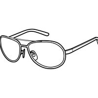 Desenho de Óculos pequeno para colorir