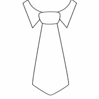 Desenho de Gravata Dia dos pais para colorir