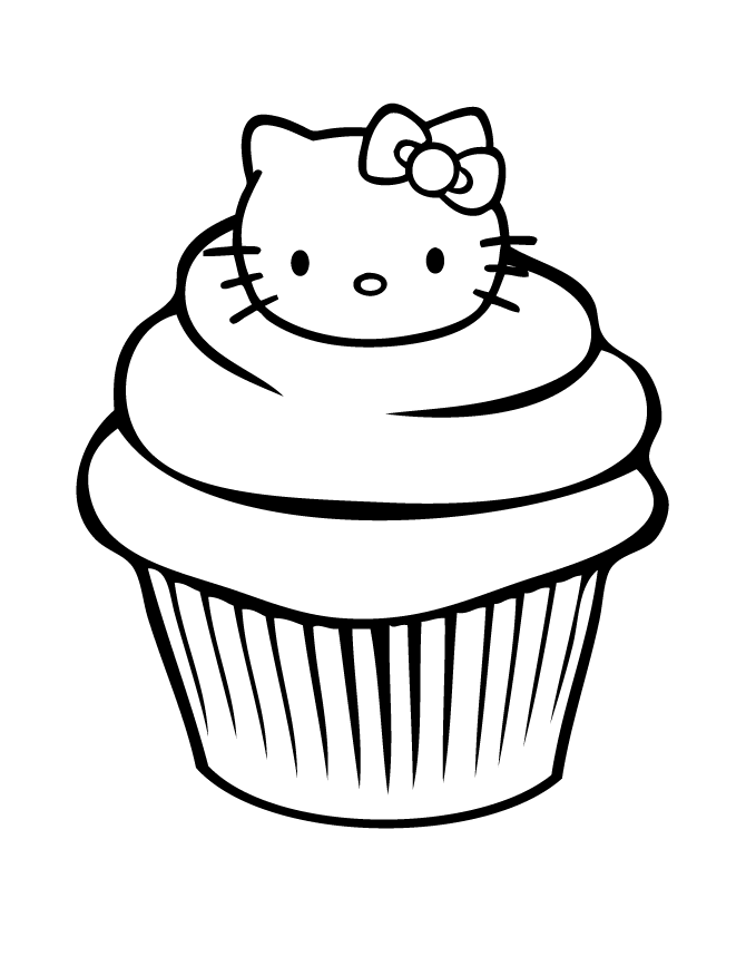 Cupcake da hello kitty