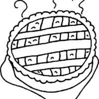 Desenho de Torta completa para colorir