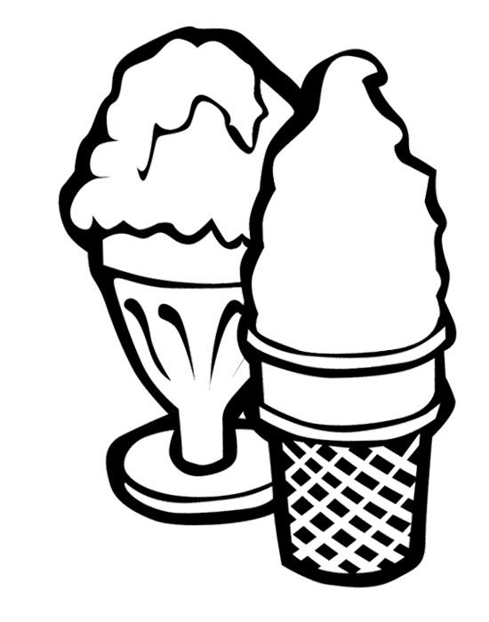 Taça de sorvete para colorir - Imprimir Desenhos