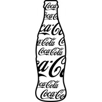 Desenho de Garrafinha de Coca-Cola para colorir