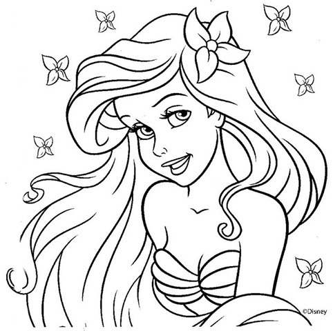 Desenho de Ariel para colorir - Tudodesenhos