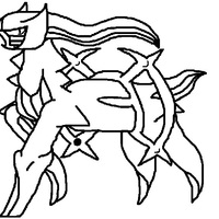 Desenho de Arceus para colorir