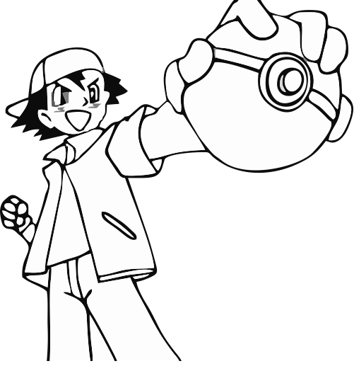 Como desenhar o Ash - Pokemon 