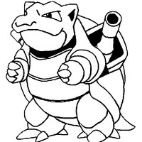 Desenho de Blastoise para colorir