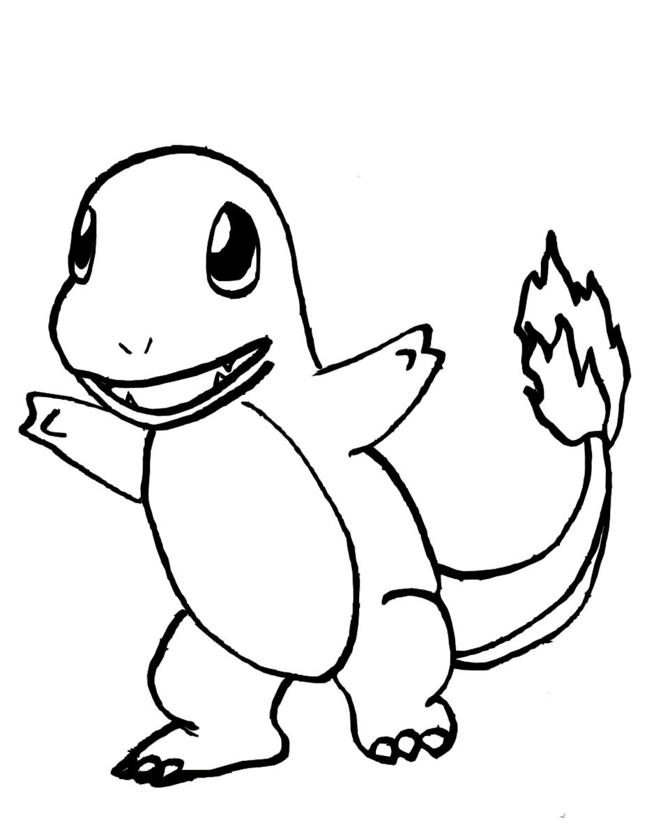 Pokemon Charmander para colorir - Imprimir Desenhos