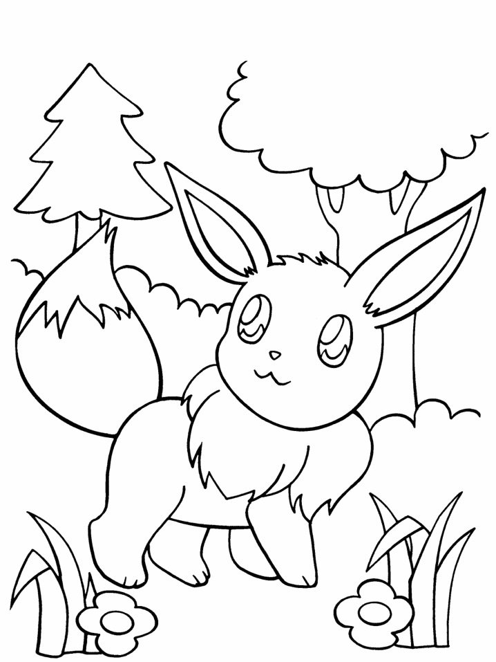 Desenho de Eevee para colorir - Tudodesenhos