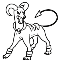 Desenho de Houndoom para colorir