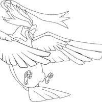 Desenho de Mega Pidgeot para colorir