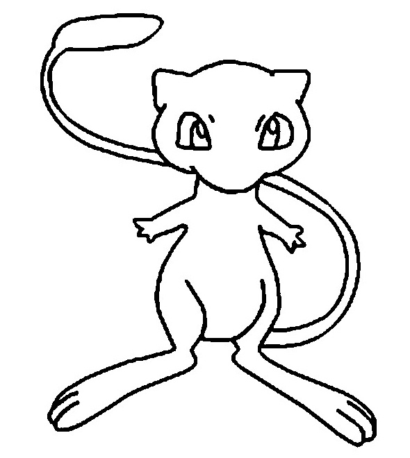 Páginas para colorir de Pokémon Mew para impressão - Páginas para colorir  gratuitas para impressão