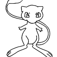 Desenho de Mew para colorir