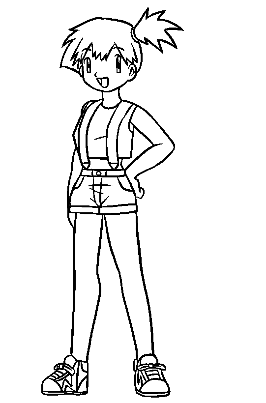 Desenhos de Pikachu Misty para colorir Livro para colorir Pokemon