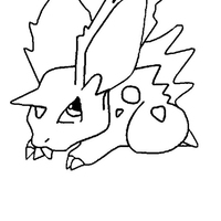 Desenho de Nidoran para colorir