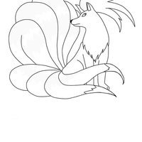 Desenho de Ninetales para colorir