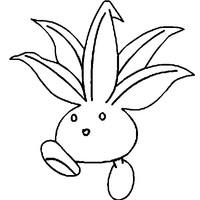 Desenho de Oddish para colorir