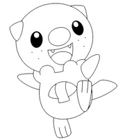 Desenho de Oshawott felix para colorir