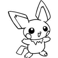 Desenho de Pichu para colorir