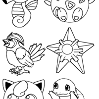 Desenho de Pokemon XY para colorir
