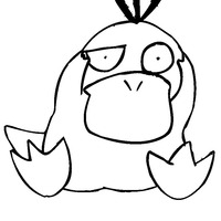 Desenho de Psyduck para colorir