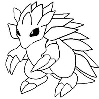 Desenho de Sandslash para colorir