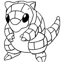 Desenho de Sandshrew para colorir