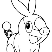 Desenho de Tepig para colorir