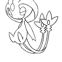 Desenho de Uxie para colorir