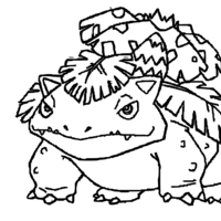 Desenho de Venusaur para colorir