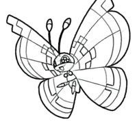 Desenho de Vivillon para colorir