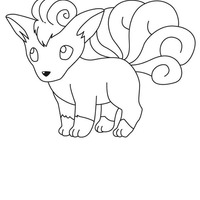 Desenho de Vulpix para colorir