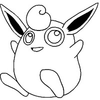 Desenho de Wigglytuff para colorir