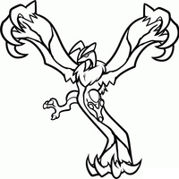 Desenho de Yveltal para colorir